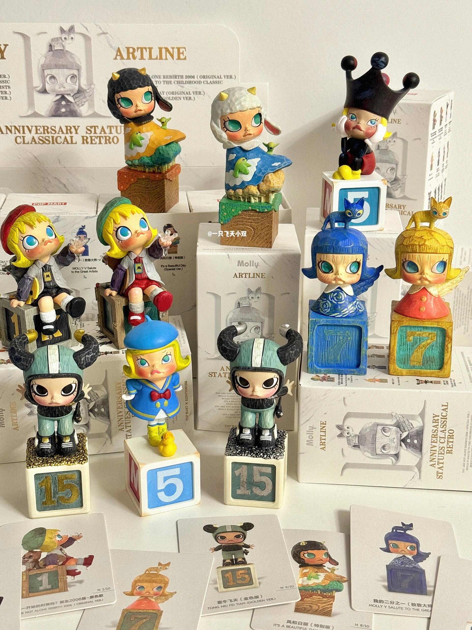 【値下げ】MOLLY Anniversary Statues レトロ 2 MOLLY Anniversary Statues Classical Retro 2 Series Figures