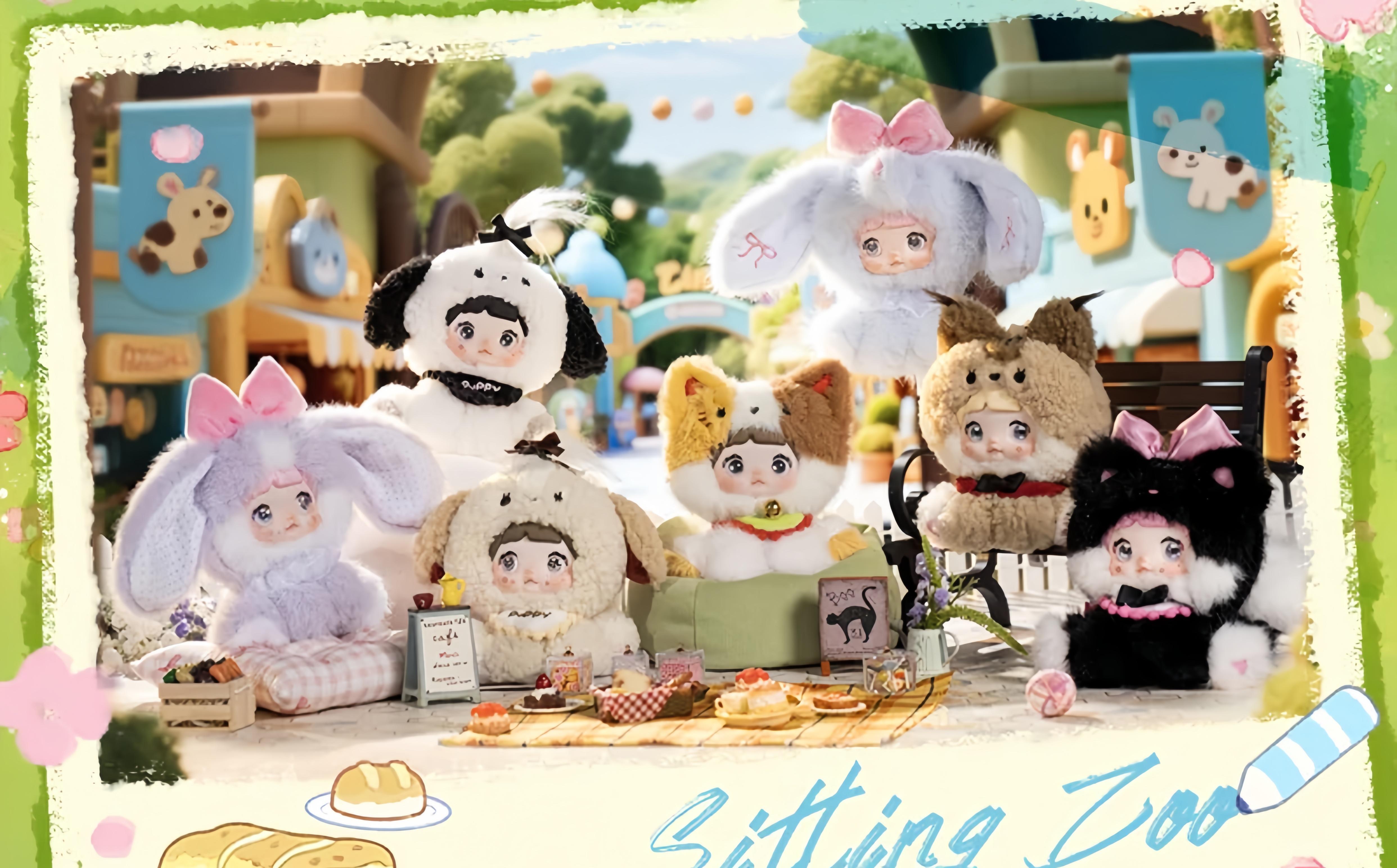 Nommi Sitting Zoo Vinyl Plush Pendant Series – TOYSEZ