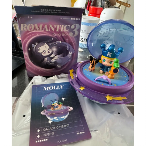 MOLLY Pop Mart Romantic Ring Box Series 3 Molly Galactic Heart MOLLY Pop Mart Romantic Ring Box Series 3 Molly Galactic Heart