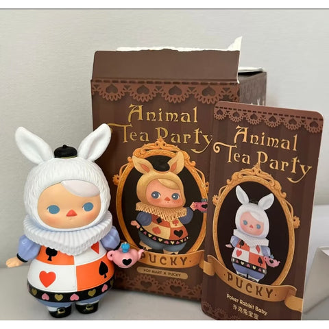 PUCKY Animal Tea Party Series Poker Rabbit Baby PUCKY Animal Tea Party Series Poker Rabbit Baby