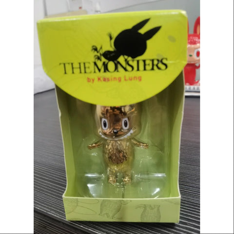 Labubu The Monsters Mini Labubu Goud HOW2WORK 20th Anniversary LIMITED Labubu The Monsters Mini Labubu Goud HOW2WORK 20th Anniversary LIMITED