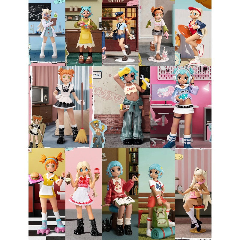 thumbnail image 2 of POP MART Peach Riot Rush Hour Series Blind Box - Confirmed Figure (Frankie, Gigi, Poppy) 2 of 5
