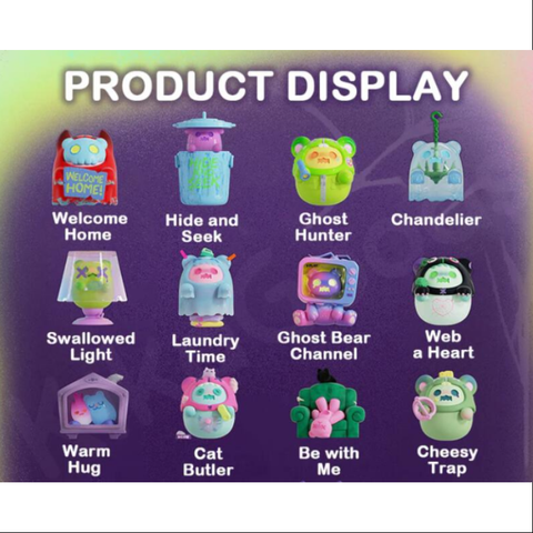 Shinwoo Ghost Bear House Series Whole Set Opened Shinwoo Ghost Bear House Series Whole Set Opened