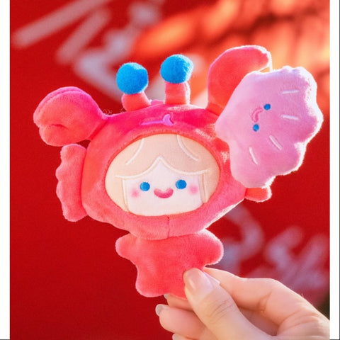 RiCO Happy Fluffy Series Plush Doll Crab Crab Cell RiCO RiCO Happy Fluffy Series Plush Doll Crab Crab Cell RiCO