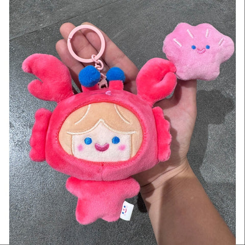 RiCO Happy Fluffy Series Plush Doll Crab Crab Cell RiCO RiCO Happy Fluffy Series Plush Doll Crab Crab Cell RiCO