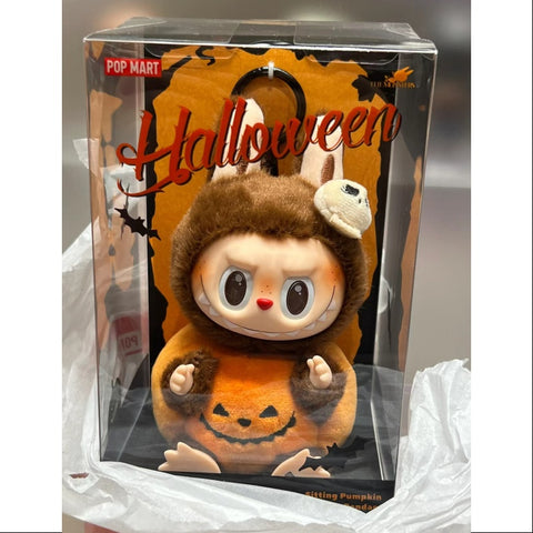Labubu The Monsters Happy Halloween Party Series Sitting Pumpkin Vinyl Plush Pendant Limited Edition Labubu The Monsters Happy Halloween Party Series Sitting Pumpkin Vinyl Plush Pendant Limited Edition