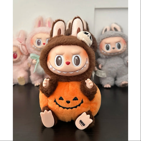 Labubu The Monsters Happy Halloween Party Series Sitting Pumpkin Vinyl Plush Pendant Limited Edition Labubu The Monsters Happy Halloween Party Series Sitting Pumpkin Vinyl Plush Pendant Limited Edition
