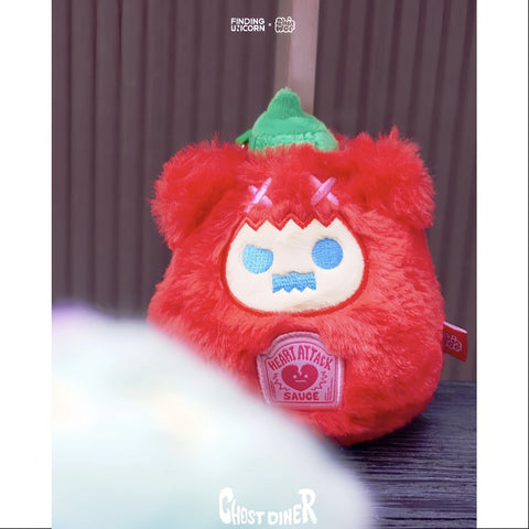 ShinWoo Ghost Diner Series Plush Heartattack Sauce ShinWoo Ghost Diner Series Plush Heartattack Sauce