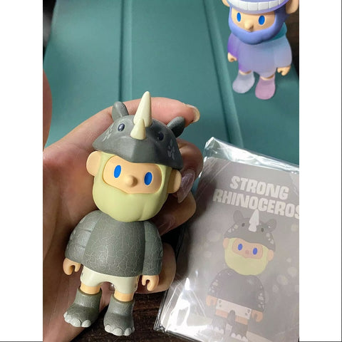 FARMER BOB Social Animal Series Strong Rhinoceros FARMER BOB Social Animal Series Strong Rhinoceros