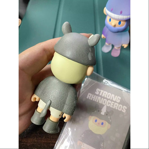 FARMER BOB Social Animal Series Strong Rhinoceros FARMER BOB Social Animal Series Strong Rhinoceros