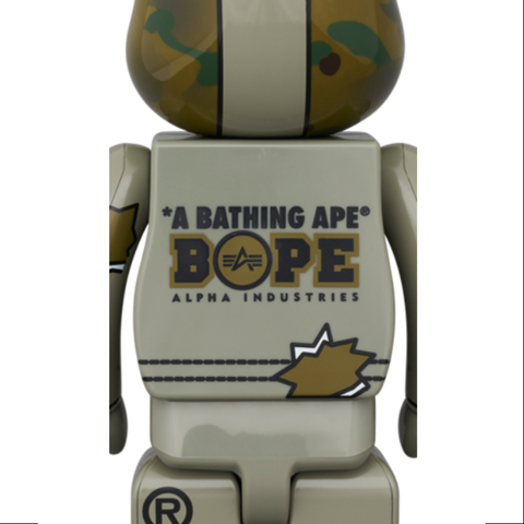 Bearbrick Bape Alpha Camo Shark 2023 400% & 100% 3PCS Be@rbrick 2023 Limited Bearbrick Bape Alpha Camo Shark 2023 400% & 100% 3PCS Be@rbrick 2023 Limited