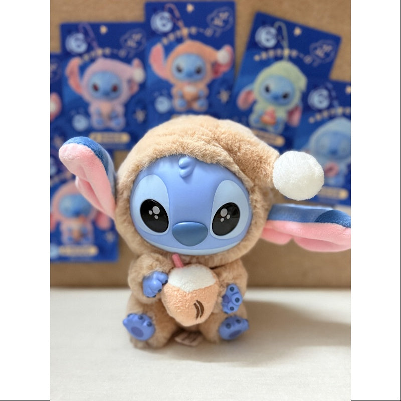 定率割引 往復 Disney Stitch Eat Something Before Sleep Series Vinyl Plush ぬいぐるみ