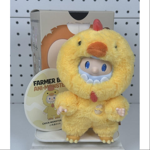 FARMER BOB Ani-Monster Series Vinyl Plush Pendant CHICK-MONSTER BOB FARMER BOB Ani-Monster Series Vinyl Plush Pendant CHICK-MONSTER BOB