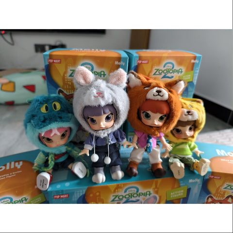MOLLY Zootopia 2 BJD 1/12 Action Figure Series Whole Set Opened MOLLY Zootopia 2 BJD 1/12 Action Figure Series Whole Set Opened