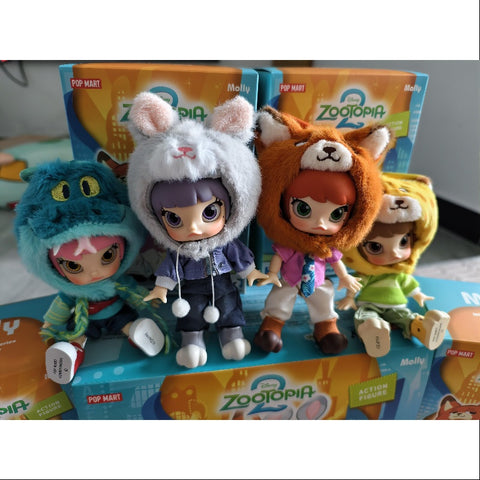 MOLLY Zootopia 2 BJD 1/12 Action Figure Series Whole Set Opened MOLLY Zootopia 2 BJD 1/12 Action Figure Series Whole Set Opened