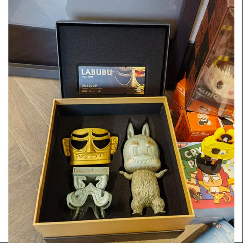 Labubu The Monsters X Sanxingdui Archaeology Gold Mask LIMITED Labubu The Monsters X Sanxingdui Archaeology Gold Mask LIMITED