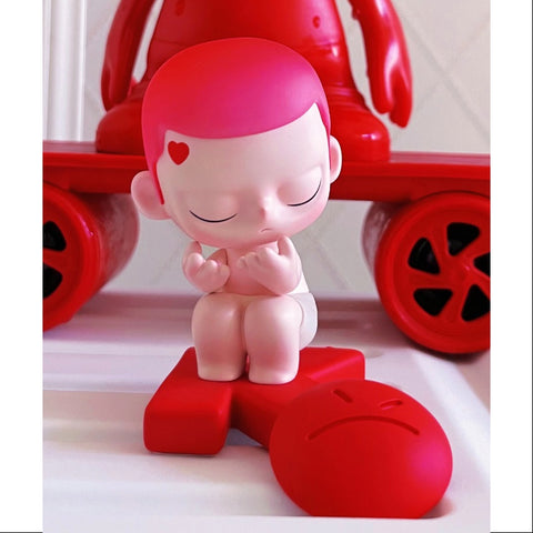 KUBO Emotional Paintball Art Toy Figure 2023 Limited Red KUBO Emotional Paintball Art Toy Figure 2023 Limited Red