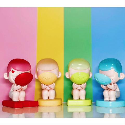 KUBO Emotional Paintball Set Of 4PCS Art Toy Figure 2023 Limited KUBO Emotional Paintball Set Of 4PCS Art Toy Figure 2023 Limited