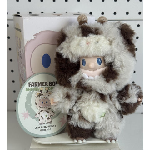 FARMER BOB Ani-Night Monster Series Vinyl Plush Pendant Leaf Giraffe Bob FARMER BOB Ani-Night Monster Series Vinyl Plush Pendant Leaf Giraffe Bob