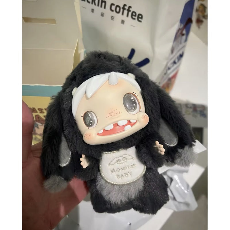 BABYMONSTER べびもん　ホーンエモジプラッシュ　クッション ブラック Polar Monster Baby Collection Plush Pendant Series Secret Buboo