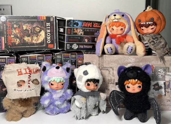 Hirono After Dark Plush Doll Pendant Blind Box Series lineup
