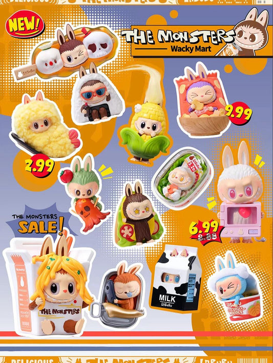 新品POP MART Labubu Wacky Mart ぬいぐるみ2個セット ぬいぐるみ・マスコット THE MONSTERS Wacky Mart POPMART LABU