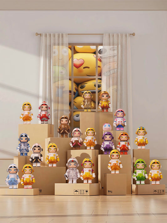 MEGA SPACE MOLLY 100% X emoji Series Pop Mart New Release