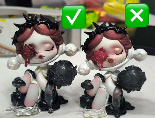 Skullpanda Glimpse Valentine's Day Figure Limited edition to distinguish between Authentic and fake