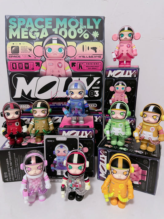 MEGA SPACE MOLLY 100% Series 3 Restock now