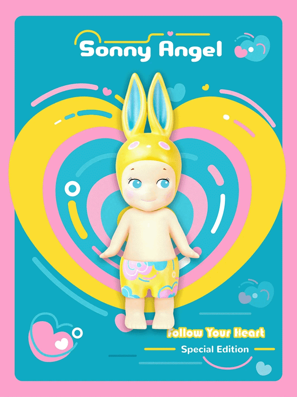 Sonny Angel Follow Your Heart Limited Yellow Rabbit