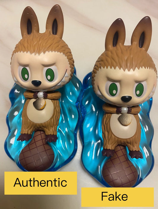 Labubu The Monsters Animals Series Secret Beaver to distinguish between Authentic and Fake