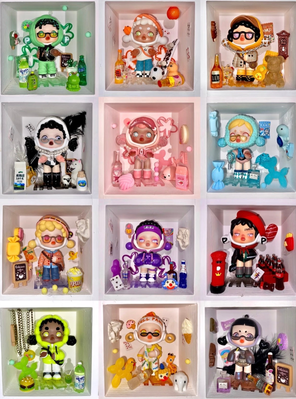 Skullpanda Hypepanda Series-Skullpanda's second generation blind box s ...