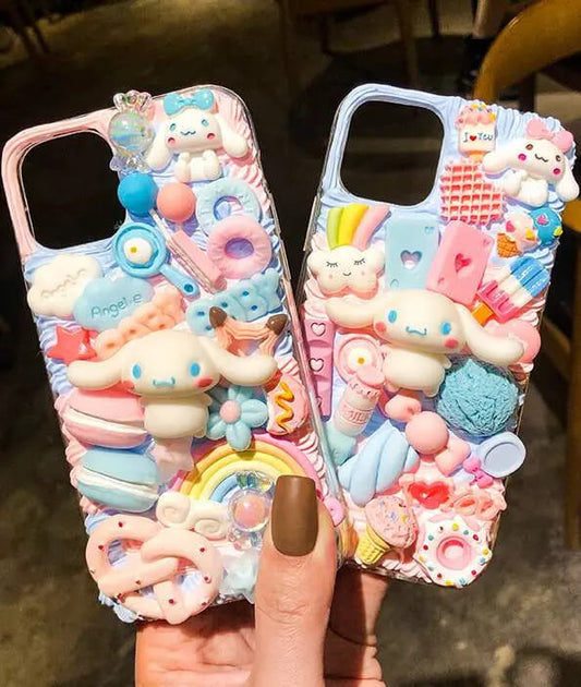 DIY cream glue mobile phone case - the healing system is coming, breaking your girl's heart!