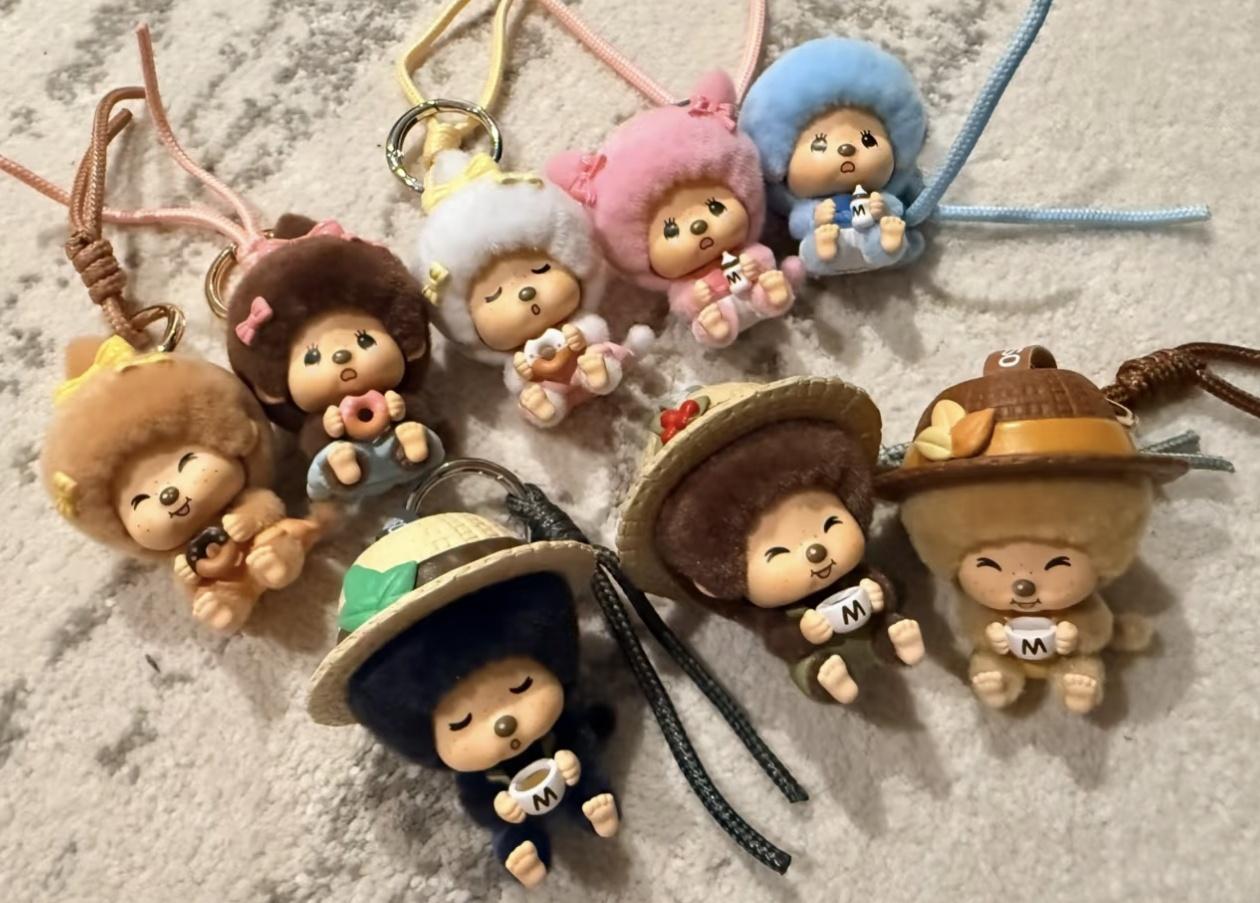 Monchhichi Mon Mon Farm Classic Coffee Plush Pendant Blind Box Series