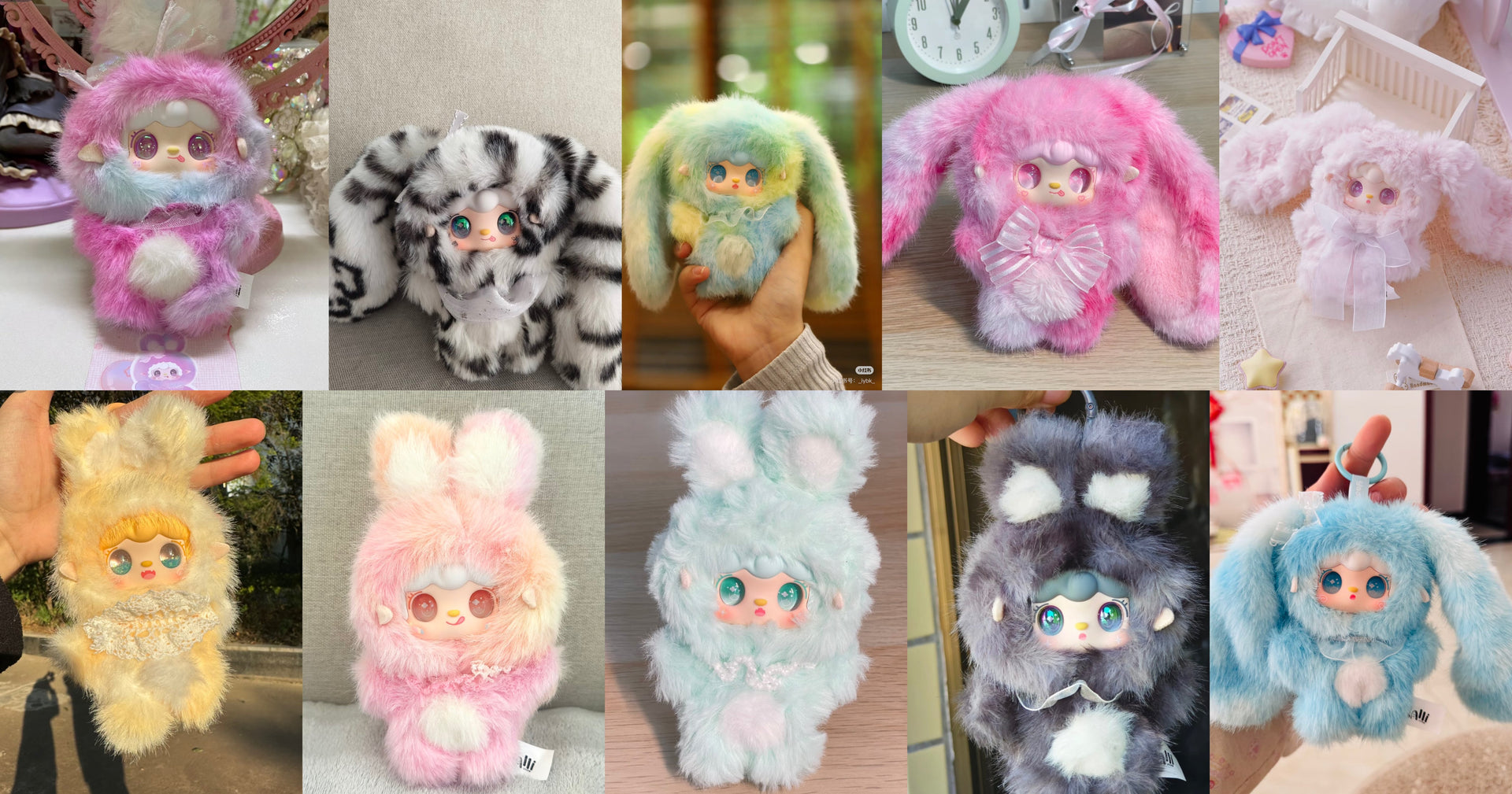 Yooki Hopping Bunny Plush Pendant Series