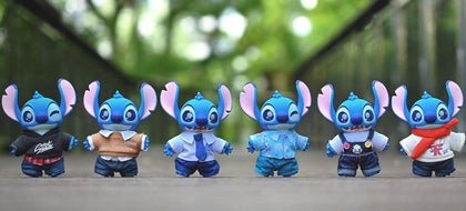 Disney Stitch Dress Up Show Vinyl Plush Pendant Series