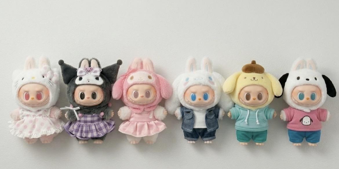Labubu The Monsters Hello Kitty and Friends
