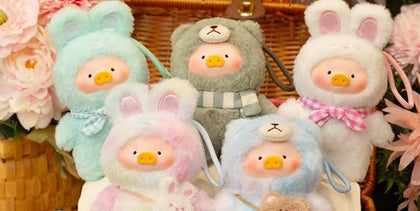LuLu the Piggy Joyful Time PVC Plush Keychain Series
