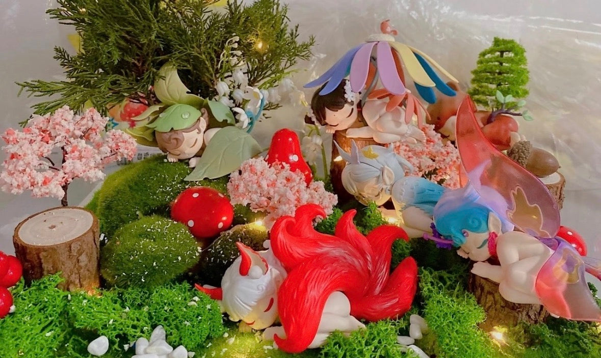 Sleep Elves In Forest Series