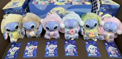 Disney Stitch Eat Something Before Sleep Series Vinyl Plush Pendant