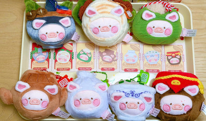 LuLu the Piggy Dim Sum House Food Hunter Plush Keychain Blind Box Series