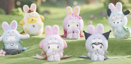 Sanrio Characters Diamond Bunny Baby Plush Doll Series