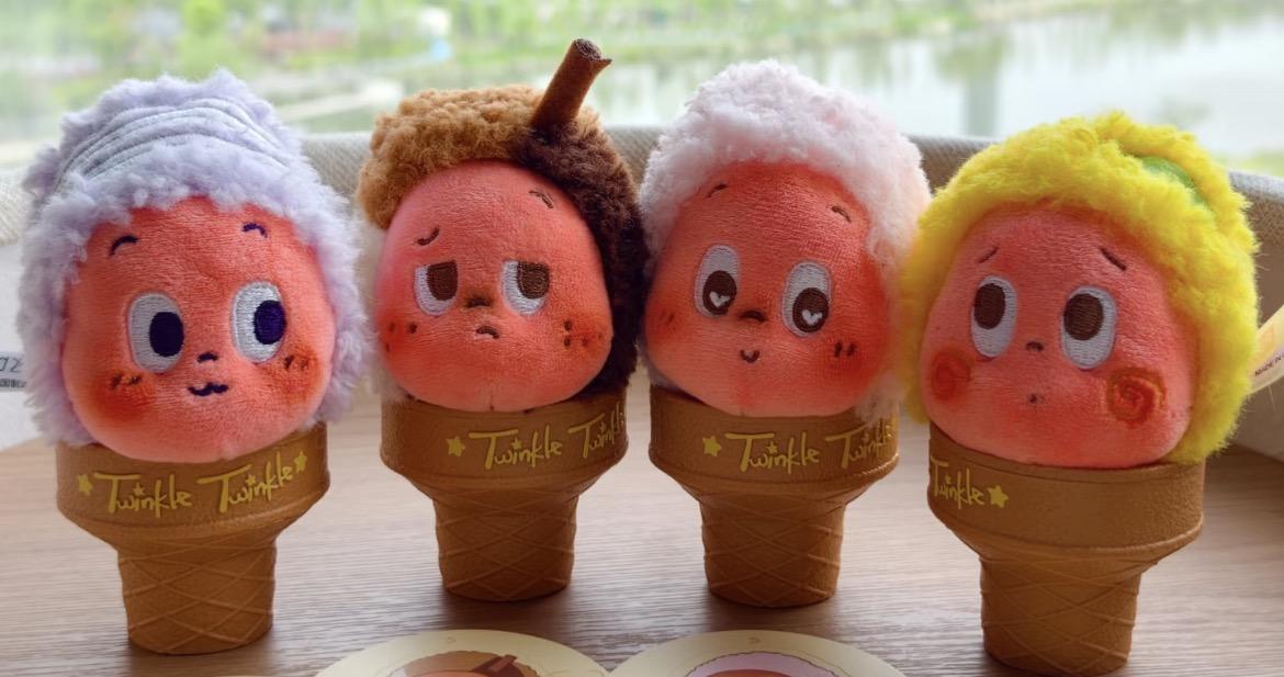 Twinkle Twinkle Moon Gelato Ice Cream Plush Pendant Blind Box Series