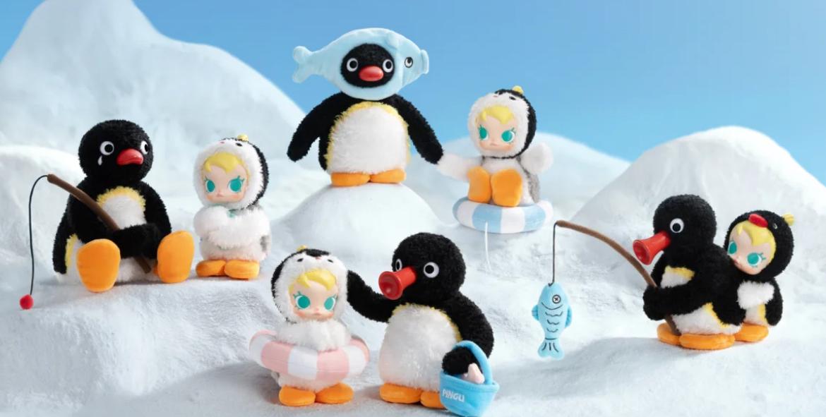 Baby MOLLY Pingu Happy Fishing Series Vinyl Plush Pendant