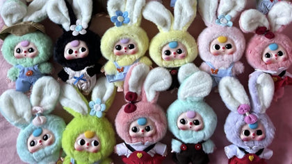 Baby Three Macaron Cute Bunny Plush Series