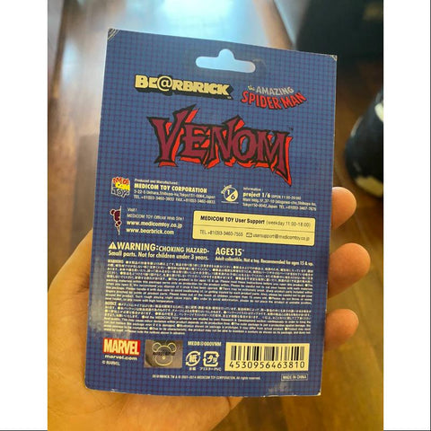 Bearbrick MARVEL VENOM AMAZING SPIDER MAN 100% Limited Medicom Be@rbrick