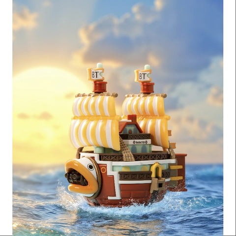 One Piece The Grand Line Vehicles Series Whole Set Opened