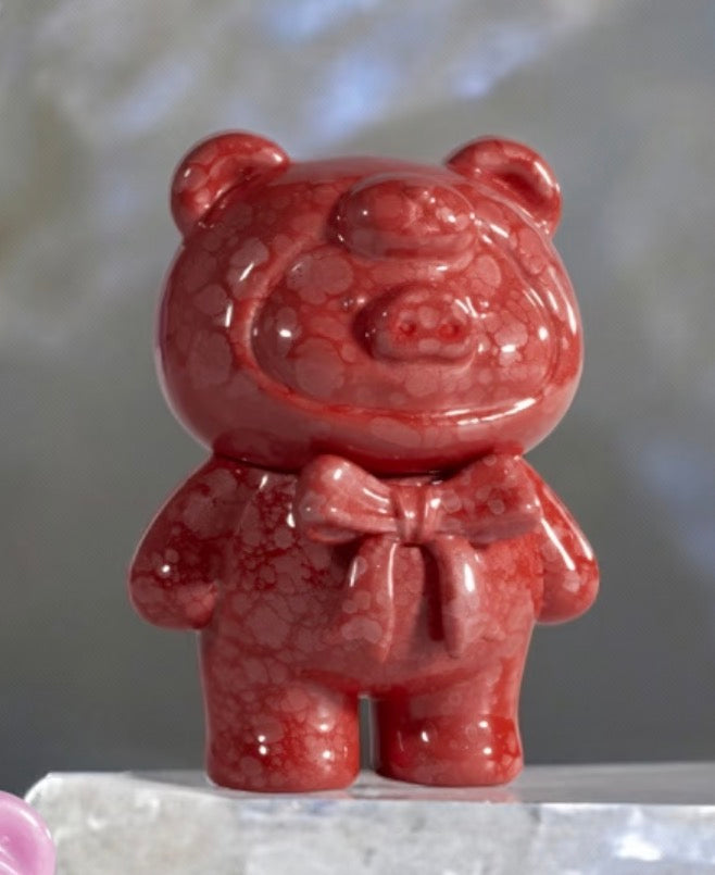 LuLu the Piggy Teddy Mini Ore Collection Blind Bag Series: Red Agate (SR 1/20) (Confirmed Style)