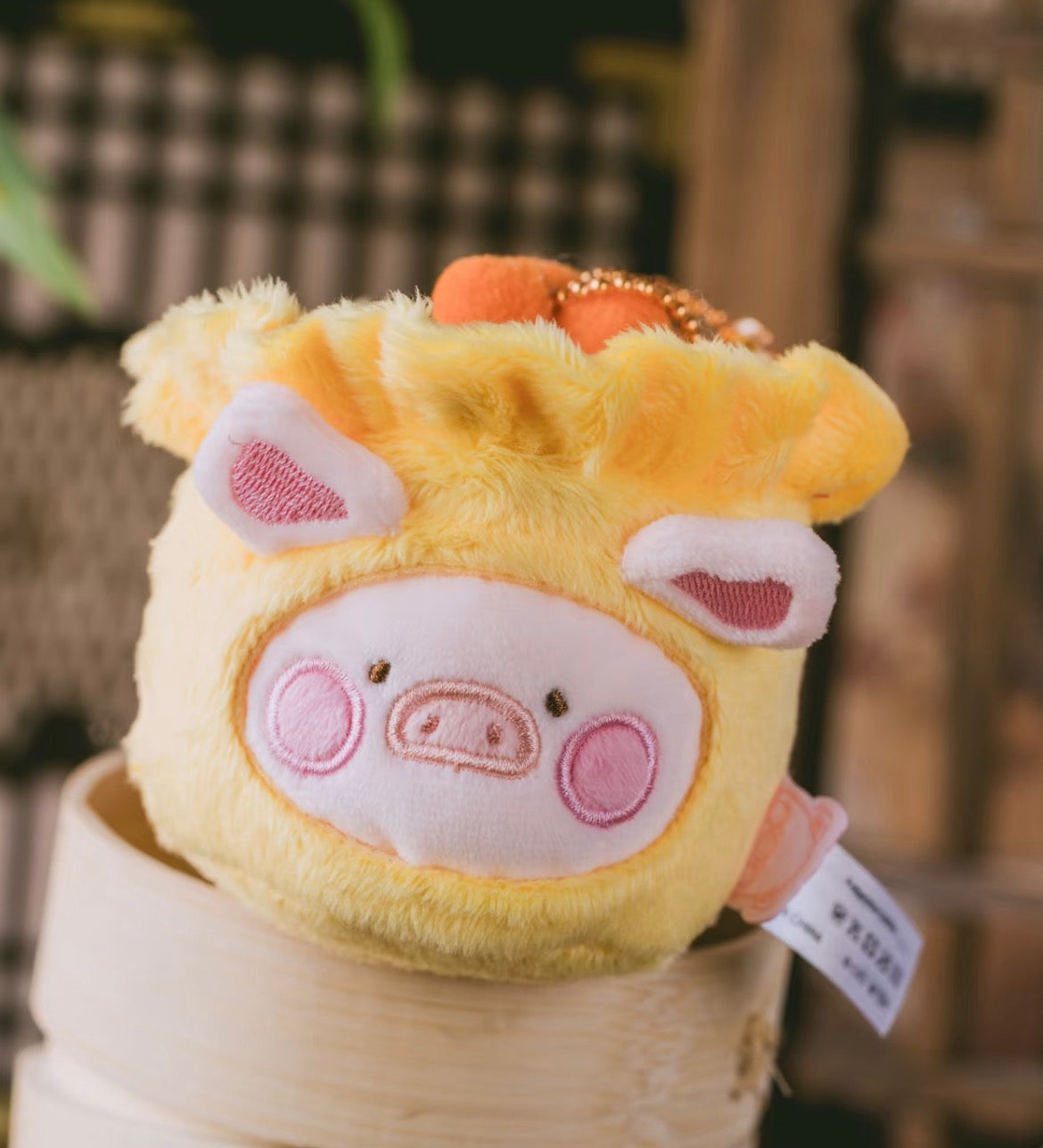LuLu the Piggy Dim Sum House Food Hunter Plush Keychain Blind Box Series: Shaomai Unpack (Confirmed Style)
