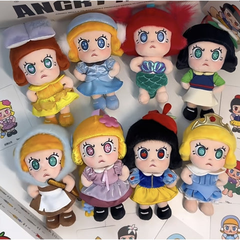 Angry Molly [PLAY] Disney Princess Plush Pendant Blind Box Series Complete Set